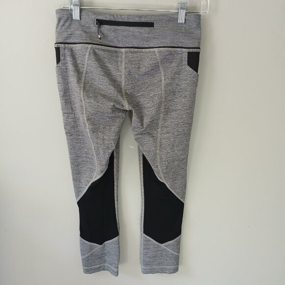 Lululemon Women's Pace Rival Size 6 Crop Leggings Gray Activewear Athleisure M m - Picture 11 of 16
